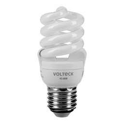 [48501] Lampara espiral mini T2 9 W luz calida en blister, Volteck