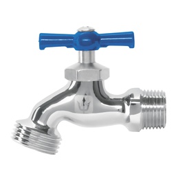 [49084] Llave para manguera, de laton cromado, 130 g, 1/2', Foset