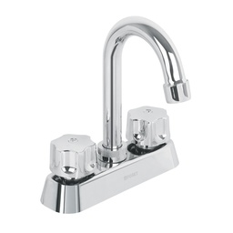 [49288] Mezcladora plastica 4' p/lavabo, cuello tipo bar, hex Basic
