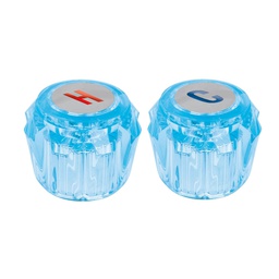 [49456] Juego 2 manerales acrilico azul p/lavabo y fregadero, Basic