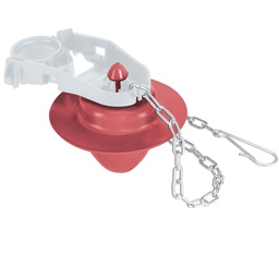 [48289] Sapo 2' para WC, silicona, marco rigido, cadena inox, Foset