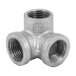 [48740] Codo rincon acero galvanizado de 1/2', Foset