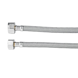 [49175] Manguera p/WC, vinilo gris, 1/2' x 7/8', 35 cm, Foset