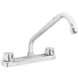 [49858] Mezcladora larga 8' p/fregadero manerales hex car compresion