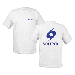 [60412] Playera cuello redondo para hombre, blanca, EG, Volteck
