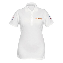 [60468] Playera polo para mujer, blanca, CH, Truper
