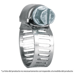 [44231] Bolsa c/10 abrazaderas mini, sin fin reforzadas #6, 1/2-3/4'