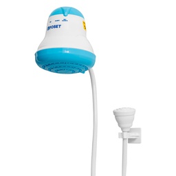 [45155] Regadera electrica, 4 temperaturas, 14.5cm, azul, Foset