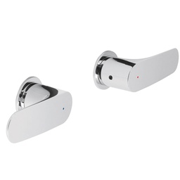 [45201] Juego de manerales de palanca para regadera, cromo, Riviera