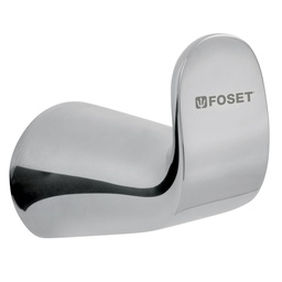 [45204] Gancho sencillo de laton acabado cromo para toalla, Riviera