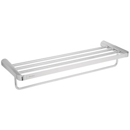 [45210] Repisa de laton portatoalla en acabado cromo, Foset Riviera