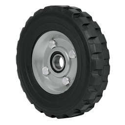 [45481] Rueda de hule solido 6' para diablo, un balero, Pretul