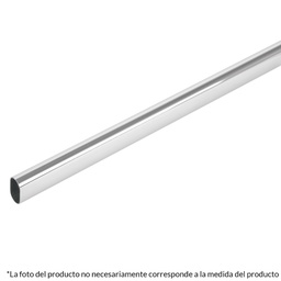 [45899] Tubo ovalado para closet, 1.2 m, acero cromado, Hermex
