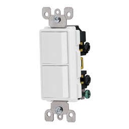 [46006] Interruptor duplex, linea Classic, Volteck