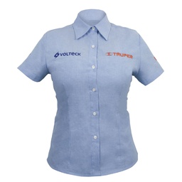 [61110] Camisa manga corta para mujer, azul, EEG, Truper