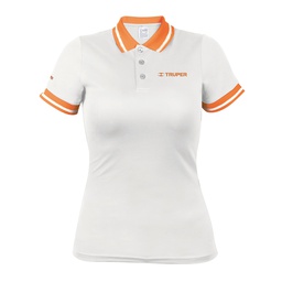 [69978] Playera polo performance para mujer, blanca, CH, Truper