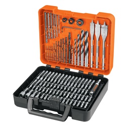 [100872] Juego de 100 brocas y puntas en estuche plastico, Truper