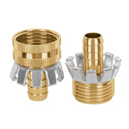 [102084] Juego de conectores 1/2' macho/hembra tipo garra de aluminio