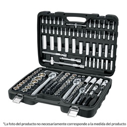 [102411] Juego de 172 herramientas 1/4', 3/8' y 1/2' mm p/mecanico