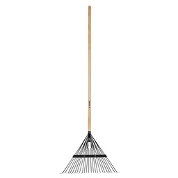 [14342] Escoba metalica para jardin, recta, 24 dientes, mango 54'