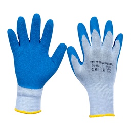 [15267] Guantes de poliester recubiertos de latex, G, Truper