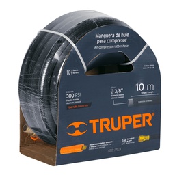 [19016] Manguera de hule para compresor, 10 m x 3/8', Truper