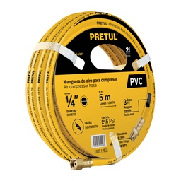 [20662] Manguera de PVC para compresor, 5 m x 1/4', Pretul