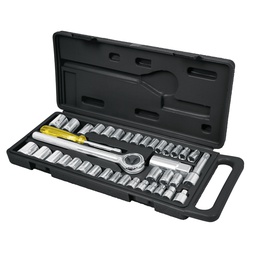[24220] Juego de 39 herramientas 1/4' y 3/8' para mecanico, Pretul