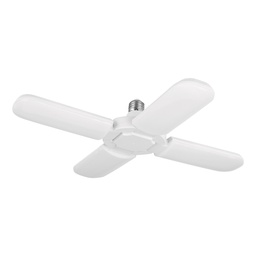 [26124] Lampara LED 32W tipo ventilador, 4 aspas ajustables, Volteck