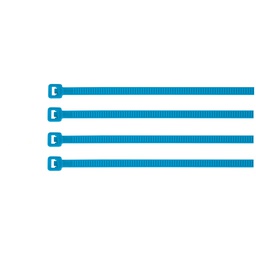 [41019] Bolsa con 50 cinchos plasticos 50 lb, 300 x 4.5 mm, azules