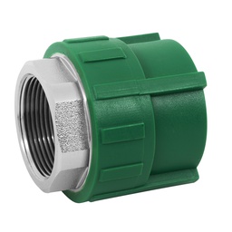 [45454] Adaptador PPR 1-1/2' hembra con inserto metalico, Foset