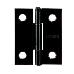 [45633] Bisagra rectangular 1-1/2' negra, Hermex