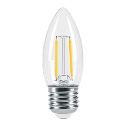 [46212] Lampara LED tipo vela 3 W con filamento luz calida, blister