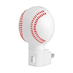 [46289] Luz de noche con lampara E12, pelota de beisbol, Volteck