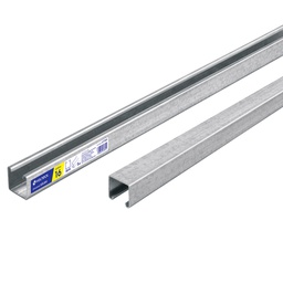 [47760] Perfil unicanal solido de 3 m, 4 x 4 cm, calibre 16, Volteck