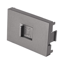 [47831] Toma de telefono acero inox de 1.5 modulos, linea Lisboa