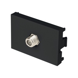 [47883] Toma de television negro de 1.5 modulos, linea Lisboa