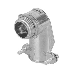 [47343] Conector curvo 1/2' para tubo flexible metalico, Volteck
