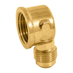 [47404] Codo para estufa a 90° de laton de 3/8 x 1/2', Foset