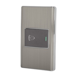 [47843] Placa armada acero 1 interruptor de timbre 1.5 mod, Lisboa