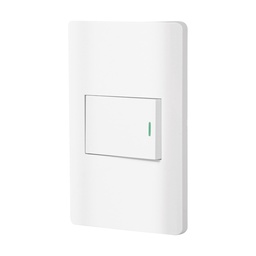 [47959] Placa armada blanca 1 interruptor de 3 vias 1.5 mod, Lisboa