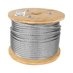 [48817] Metro de cable flexible 3/8' de acero 7x19 hilos, 75 m