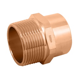 [48895] Conector de cobre, rosca exterior 1-1/4', Foset