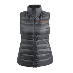 [69994] Chaleco de plumas para mujer, gris, M, Truper