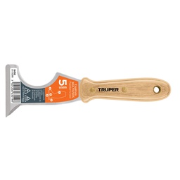 [14458] Espatula 2-1/2' de 5 usos con mango de madera, Truper
