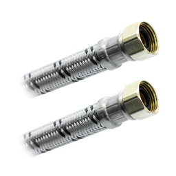 [CBA80] Conector Flexible Para Boiler 1/2" X 1/2" X 80cm. Aluminio Plomacy (CBA80)