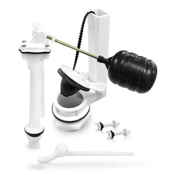 [9400] Herraje WC Mini-Max 2" x  8" Palanca Blanca Sin Esponjoso (9400)