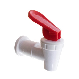 [2911] Llave Para Dispensador de Agua Hembra 3/8&quot; Palanca ROJA 2911
