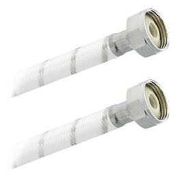 [3833] FamaFlex Poli-Acetal Para Sanitario 7/8" FIP x 7/8" FIP x 35cm.-14"  (3833)