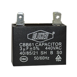 [CXCP4403] 1 Capacitor De Ventilador 3mf Dual-440vac-370vac 5% 50/60 Hz